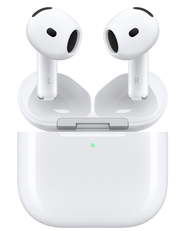 Apple AirPods 4 med Aktiv støjreduktion med abonnement. Mindstepris: 1822.00 kr.
